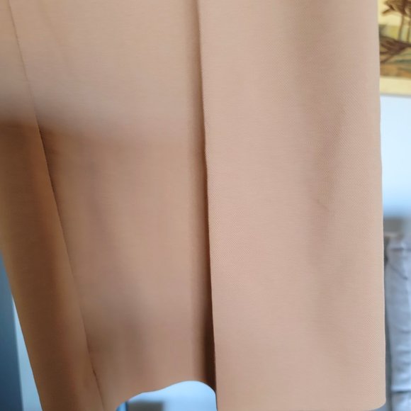 Talbots Size 10 Mink Brown Heritage Cotton Blend Stretch Dress Trouser Pants - Picture 3 of 6